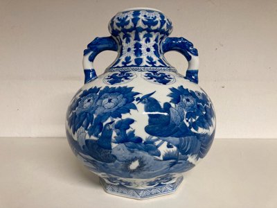 Krukke/Vase, håndmalet