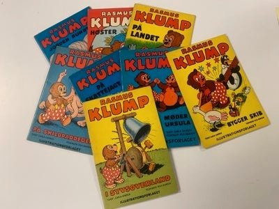 Tegneseriebøger, Rasmus Klump, 8 stk.