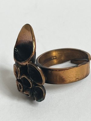 Pentti Sarpaneva bronze ring finsk made in Finland