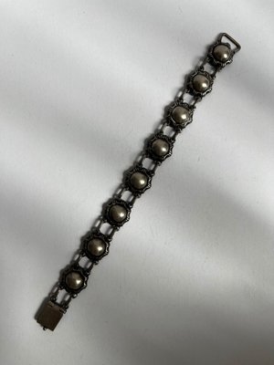 Arne Oscar Burman 1944-1964 sølv 830s armbånd art noveau.