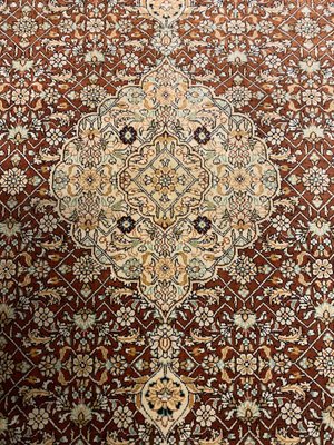 Ægte tæppe, silke, B:92 x L:156/168 cm.