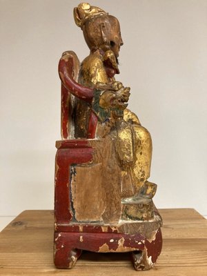 Kinesisk Træ Figur