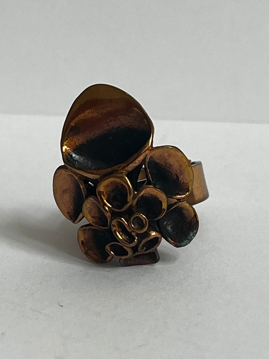 Pentti Sarpaneva bronze ring finsk made in Finland