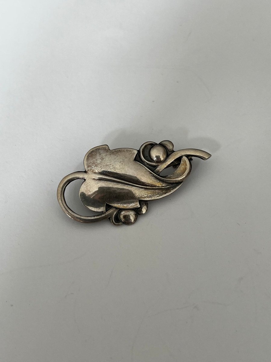 Carl M Cohr sølv broche
