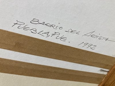 Akvarel af A. Roman 1992