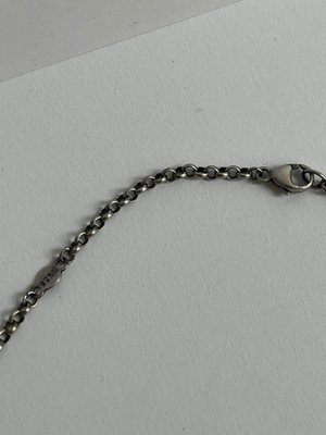 Minimalistisk Georg Jensen vedhæng og halskæde nr 462 sølv