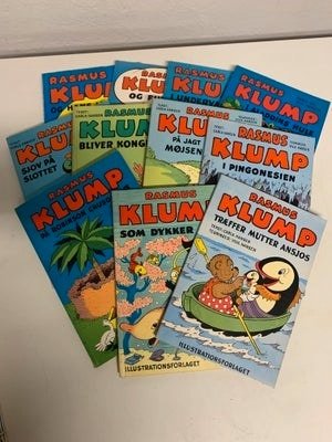 11 stk. Rasmus Klump tegneseriebøger 