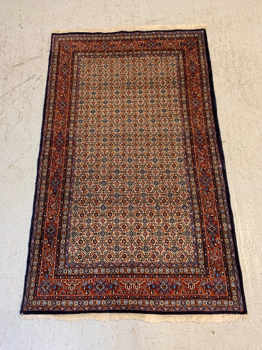 Tæppe, ægte, håndvævet, 124 x 208 cm.