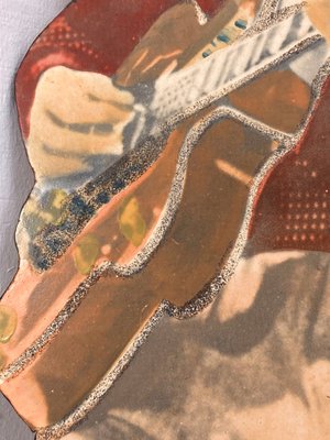 Duane Eddy figur malet på plade.