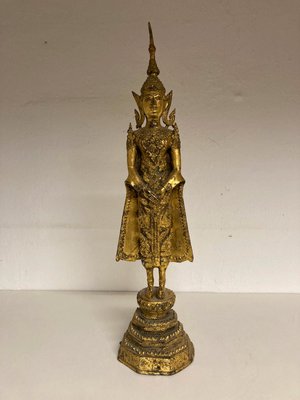 Figur, stående Buddha, Thailand