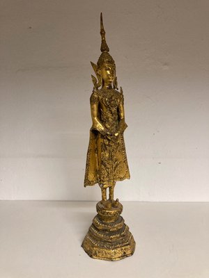 Figur, stående Buddha, Thailand