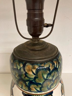 Gl. bordlampe, Fajance fra Aluminia