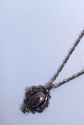 Georg Jensen årssmykke 1989 vedhæng med kæde i 925 sølv