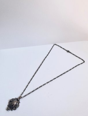 Georg Jensen årssmykke 1989 vedhæng med kæde i 925 sølv