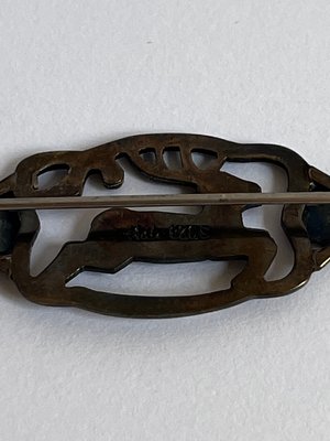 Hans Jensen sølv broche af hjort