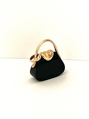 Onyx taske Vedhæng 14 kt guld