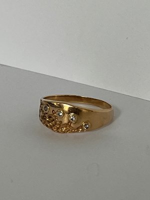 Organisk diamant Guld ring