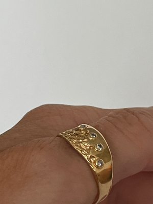 Organisk diamant Guld ring