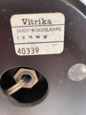Messing Vitrika bordlampe