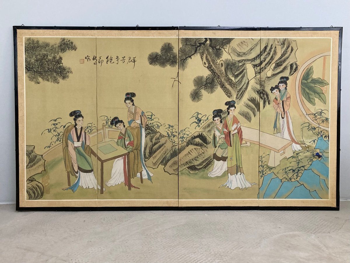 Asiatisk foldbar skærm