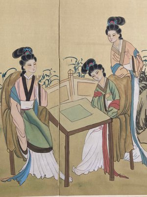 Asiatisk foldbar skærm