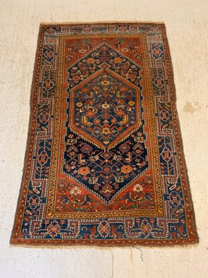 Ægte tæppe, håndvævet, 131 x 215 cm.