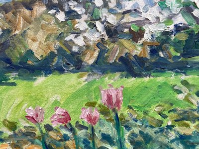 Blomster maleri af Ernst Syberg