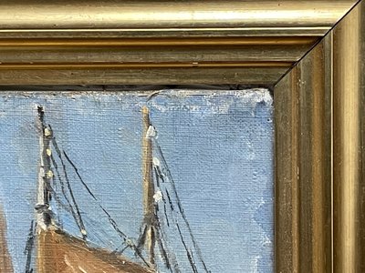 Havne maleri af Louise Bonfils