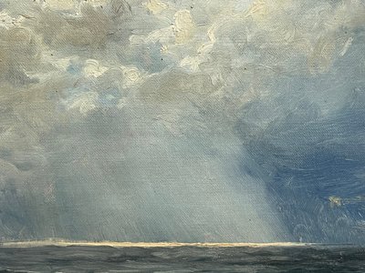 Maleri af himmel og hav