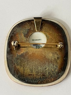 Flora Danica A. Michelsen vedhæng broche