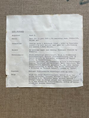 Maleri af Knud Pedersen