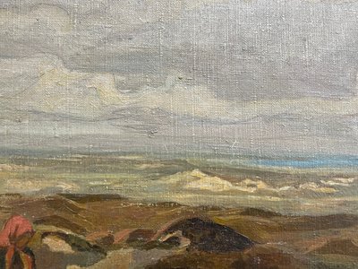 Landskabsmaleri af Gerda Holm