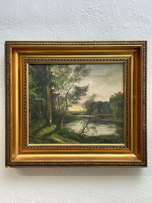 Landskabsmaleri af skov