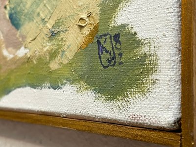 Maleri sign. Kurt Jensen 82