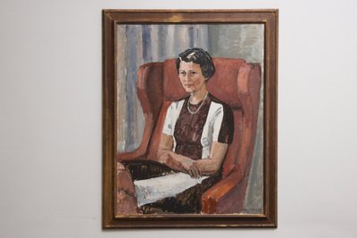 Bengt Koch kvindeligt portræt 1954