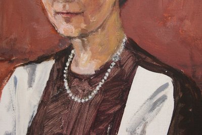 Bengt Koch kvindeligt portræt 1954