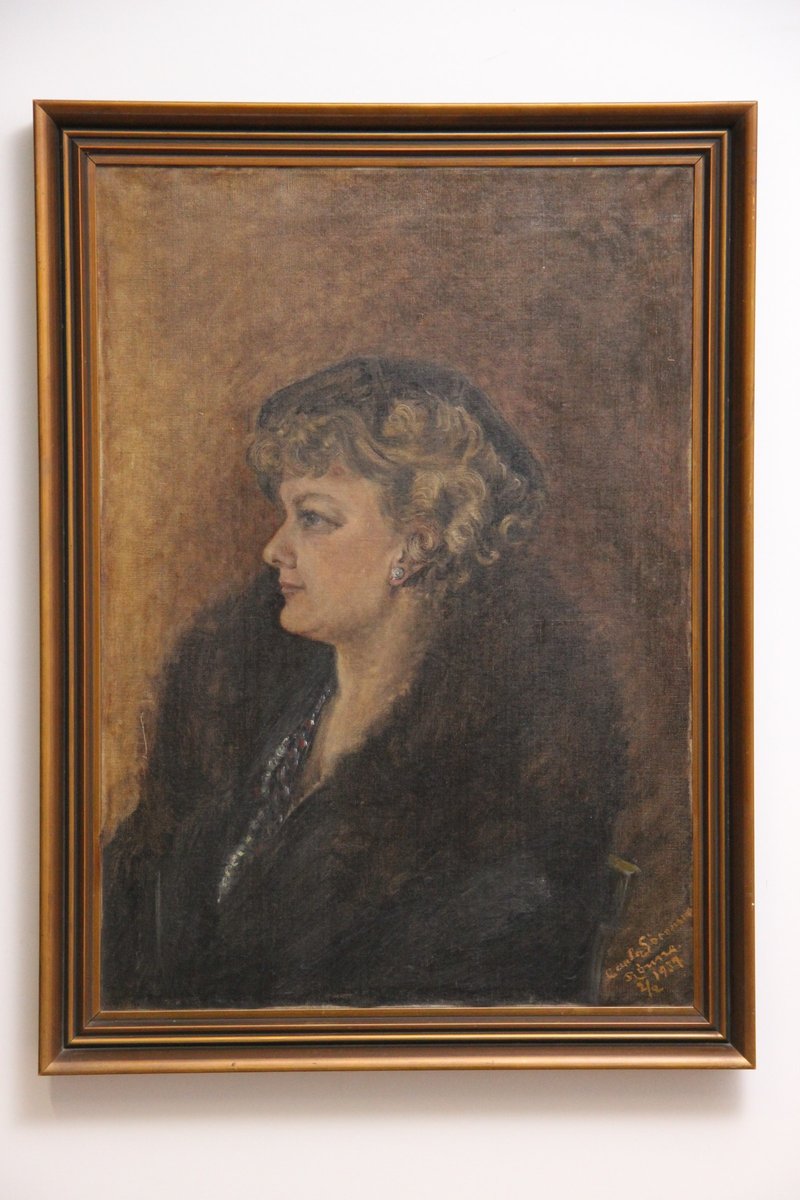 Carla Sørensen portrætmaleri