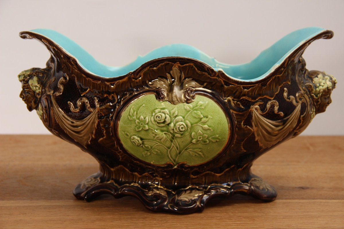 Rörstrand majolica jardinière