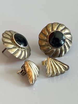 2 par vintage sølv øreringe