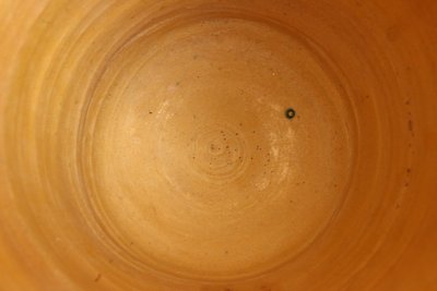 Gul keramik vase