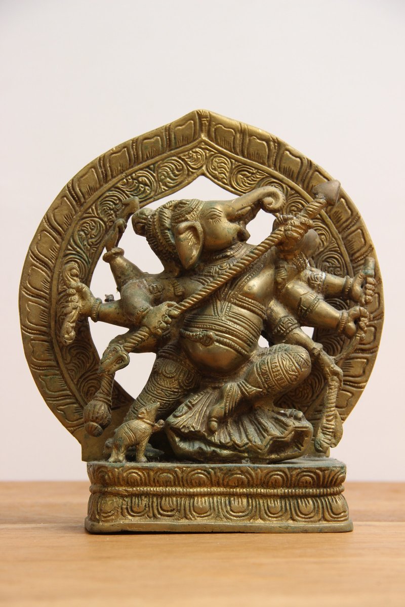 Antik hinduistisk messing figur