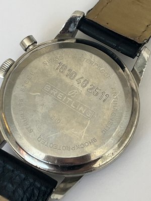 Vintage Breitling Top Time kronograf panda skive armbåndsur i stål