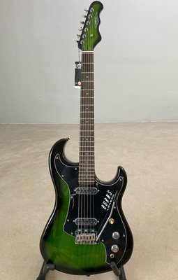 Burns SSJ Elguitar Grøn Burst Finish
