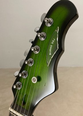 Burns SSJ Elguitar Grøn Burst Finish
