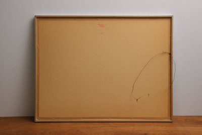 Abstrakt farvelitografi signerede og nummereret 5/80 1976