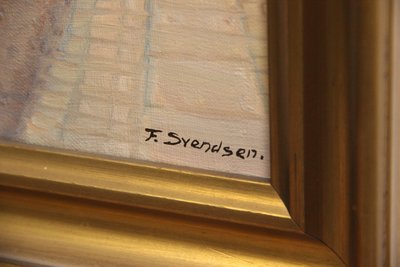 Frederik Wilhelm Svendsen maleri af Landemærket København