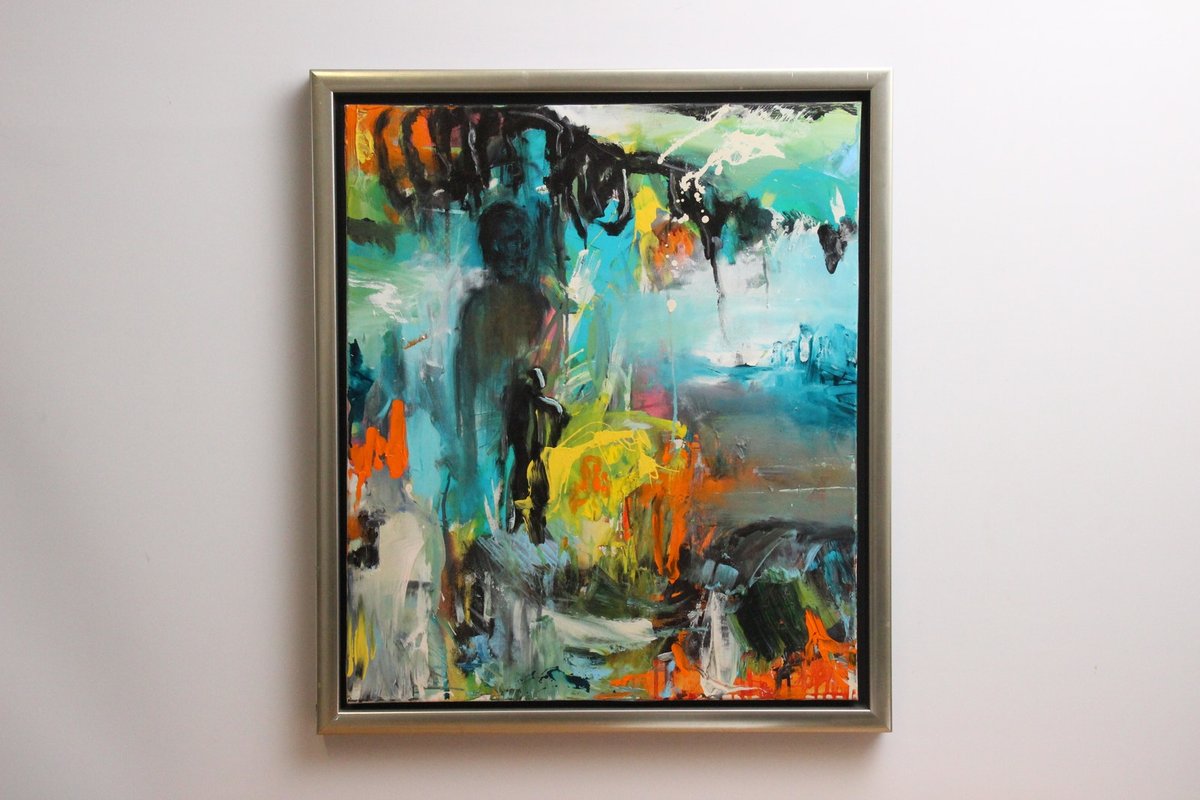 Henri Koé abstrakt maleri