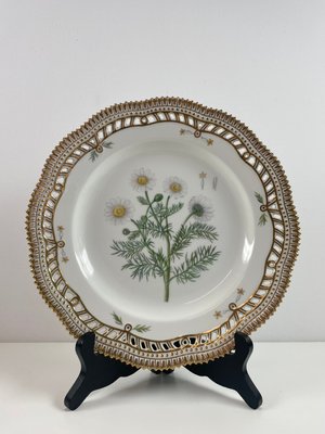 Flora Danica tallerken blomster motiv