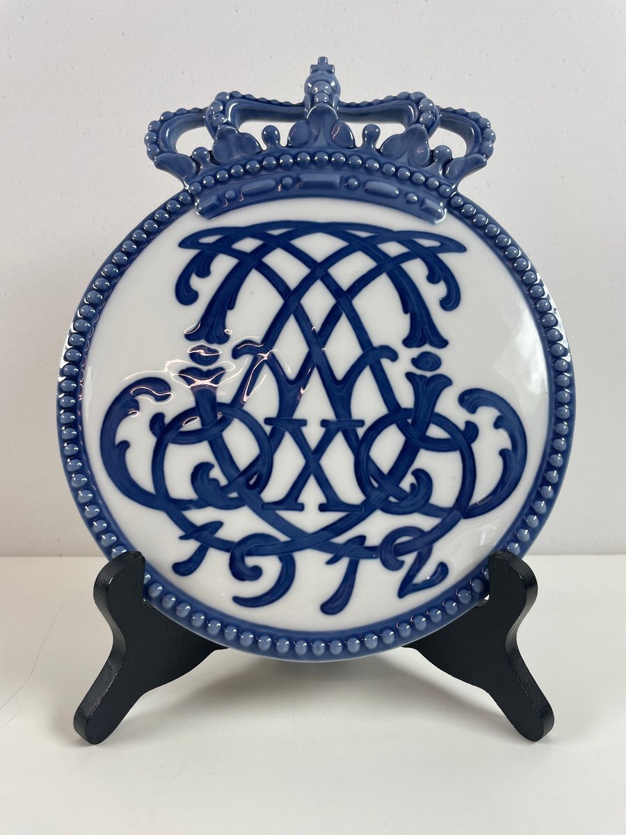 Royal Copenhagen mindeplakette – Kong Frederik X's kroning 1912