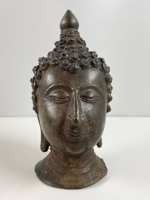 Buddha hoved skulptur